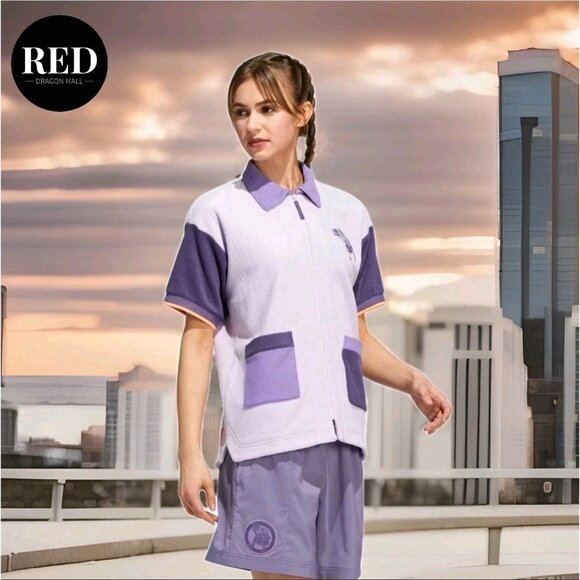 Adidas Hoop York City Shooting Shirt Purple HE1262 - Women's Size L - Picture 3 of 8